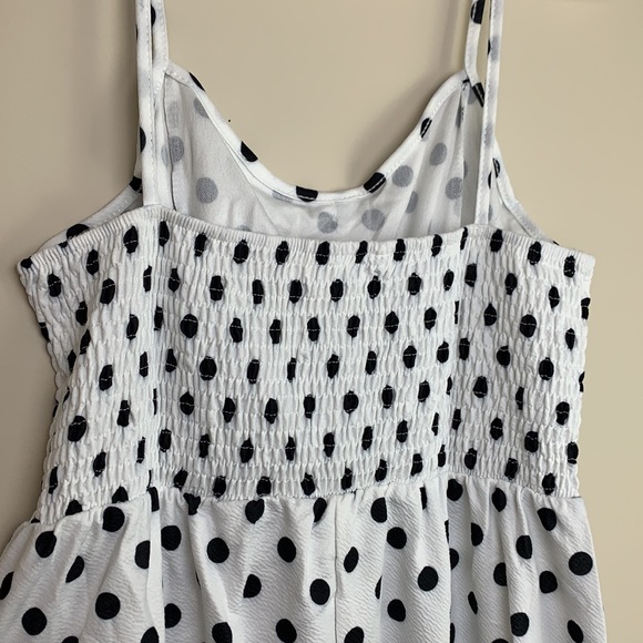 XL Black & white polka dot beach dress - Picture 4 of 10